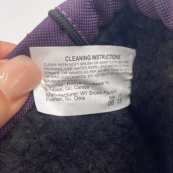 NWT Tundra Kids Thermal Snow Boots – Black/Purple Size 8 - Picture 10 of 15